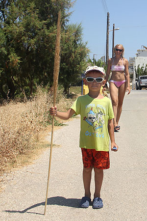 На языке сапскрита (Крит: Скалета и Ретимнон), июль-август 2014 (с детьми))